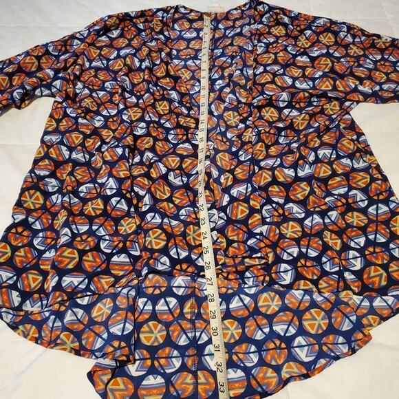 Lularoe large women's geometric lindsey cardigan - Picture 7 of 7